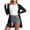 Black, variant on Women's Swimsuit Cover Ups UPF50+ Long Sleeve Beach Vacation Zip Hooded Jacket Lightweight Quick Dry Sun Protection Jacket Pockets Outdoor