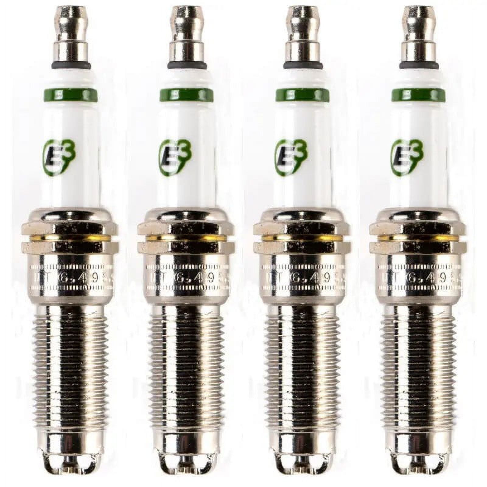 E3 E3.74 Taper Seat Spark Plug for Select Ford/GM Vehicles 14mm 1" Reach 4 PACK