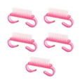thumbnail image 1 of 5pcs / Set Cepillo De U?as Cepillos Para Ni?os Para DIY Nail Art Foot Nail Cleaner Pink Sunnimix Cepillo de uñas de agarre con mango, 1 of 8