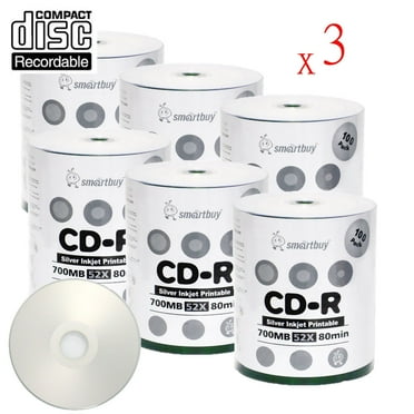 3000 Pack Ridata CD-R 52X 700MB 80Min White Inkjet Hub Printable Blank ...