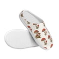 thumbnail image 3 of Wukai Red Mushrooms Print Women's Indoor Bedroom Slipper Slip On Shoes, Unisex House Shoes with Anti-Skid Sole for Men, Gift for Women Men-46/47, 3 of 7