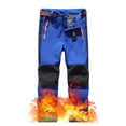 thumbnail image 4 of Utoimkio Kids Winter Waterproof Hiking Pants Snow Ski Pants Boys Girls Outdoor Windproof Fleece Warm Insulated Pants Wear-resistant Breathable Athletic Pants for Kids 5-14 Years, 4 of 9