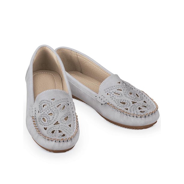 embellished slip on shoes