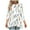 White Plus Size Blouse for Women_q, variant on CYMMPU 3/4 Sleeve Blouses for Women Dressy Casual Fall Fashion Shirts Tunic Tops Loose Fit Spring Tops Round Neck Flower Printed Flare Hem Hide Belly Tops to Wear with Leggings T-Shirts Navy L