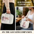 thumbnail image 5 of Xixirimido Bible Cover Case for Women Men, Large Bible Bag Bible Study Supplies Accessories Quilted Bible Carrying Cases with Handle Christian Gift, Rabbit Easter Egg Cherry Blossom Pattern, 5 of 7