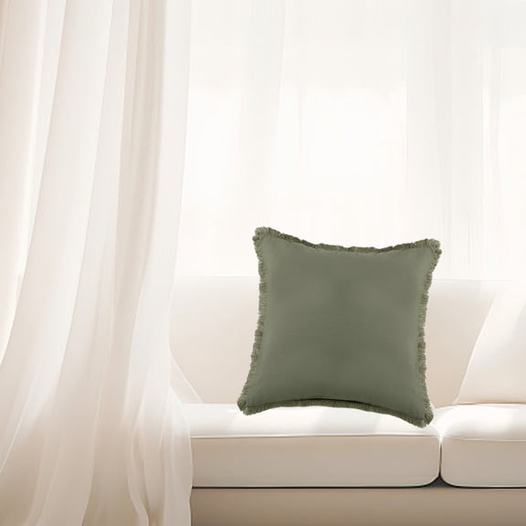 Xihbxyly Cojín de Sofá, Tejido Suave Cepillado, Transpirable y Cómodo, Cierre Fácil de Sobre, Elegante Detalle de Borla, Ideal para Sala de Estar y Dormitorio, Regalo Perfecto, 50 X 50 Cm.