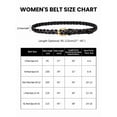 thumbnail image 2 of Catelles Women's Camel Woven Top-Grain Leather Belt, with Alloy Buckle, Wear-resistant & Suitable for Casual and Fashionable Outfits,Gift Box For waist 29-31" Width 0.95"(2.4cm), 2 of 8