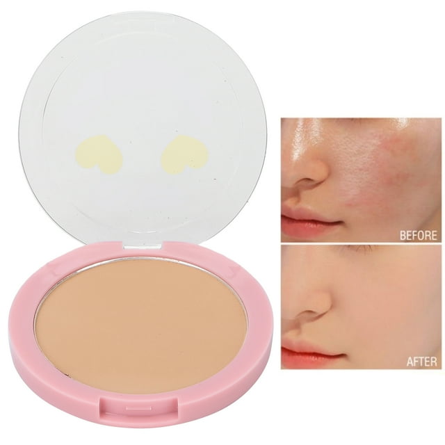 Poudre Compacte, Poudre de Finition Compacte, Contrôle du Sébum Longue Tenue Imperméable Poudre de Maquillage 5,8 g