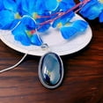 thumbnail image 4 of Natural Black Onyx Pendant Gift for Women, Black Onyx Necklace With Box Chain, Valentine's Day Gift For Girlfriend, 4 of 4