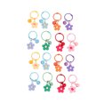 thumbnail image 2 of MasteelfCA 8pcs Colorful Flower Pendant Creative Keychains Beautiful Bag Hanging Pendant Decoration (no Headset Cover), 2 of 7