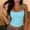 Blue, variant on Women Striped Spaghetti Strap Cami Tank Sleeveless Backless Slim Camisole Shirts Y2K Going Out Crop Tops