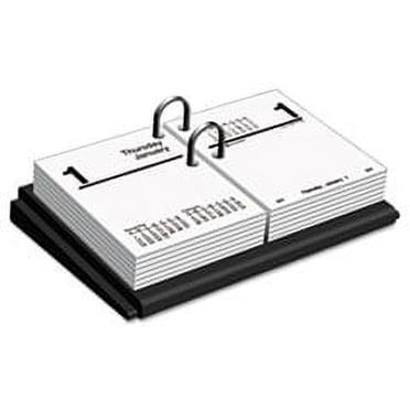 AT-A-GLANCE Desk Calendar Base, Black, 4 1/2" x 8" - Walmart.com