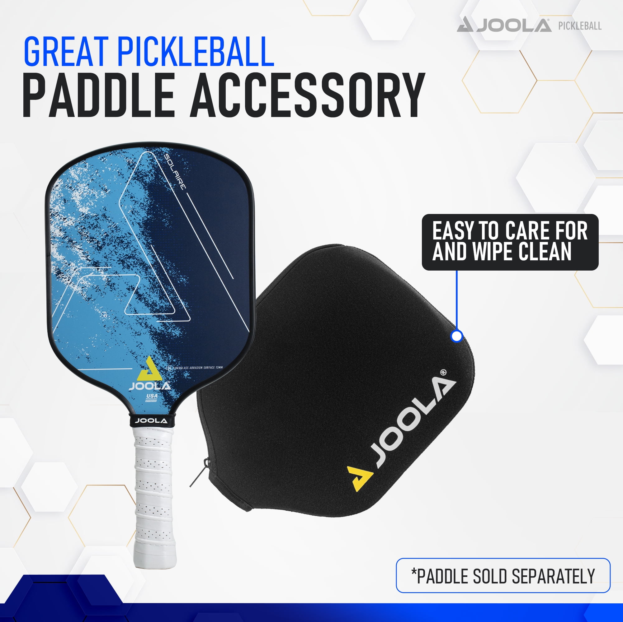 JOOLA Neoprene Pickleball Paddle Cover, Standard, Black