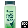 thumbnail image 2 of Degree All Day Fresh Body Wash 10H Fresh Scent Energy, 600 ml, 2 of 7