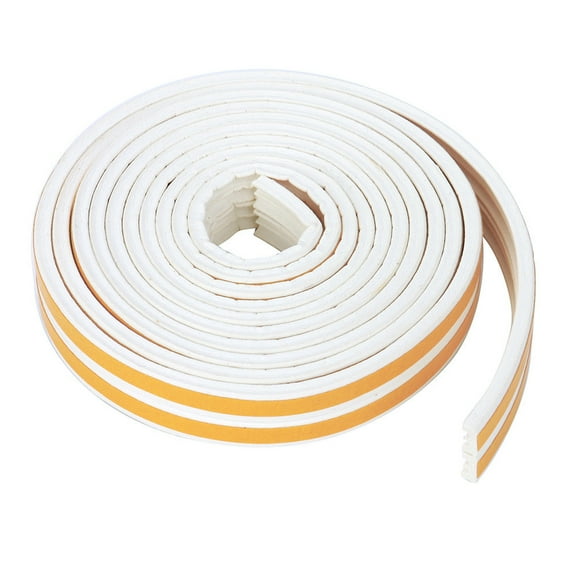 10M EPDM Foam Weather Stripping Self Adhesive Door Window Seal - Noise Reducing, Draft Proof, Easy Install for Sliding Doors & Windows (Gray/Black/White/Brown)