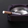 thumbnail image 3 of Stainless Steel Round Windproof Ashtray with 360 Rotating Lid for Home Office Living Room Decoration Men Sealing Ashtrays 9*5cm, 3 of 5
