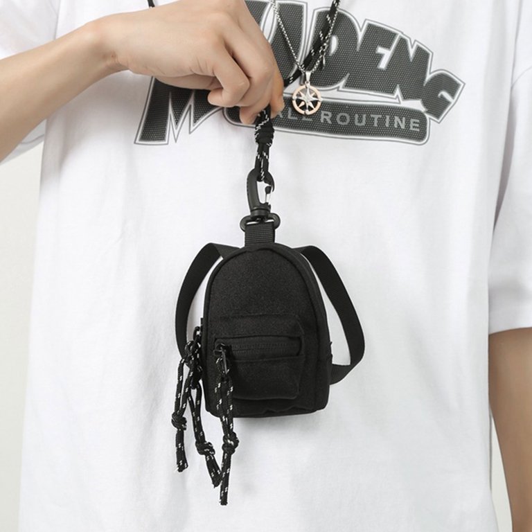 Prada Mini Bag Keychain in Black