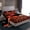 Red Black, variant on jejeloiu Red Leopard Pattern Full Size Sheets,Cartoon Bowknot Ribbon Bed Sheets For Cheetah Lover 4 Pieces