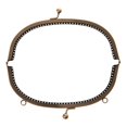 thumbnail image 1 of Bolso de mano tipo clutch cosido con marco y asa - Color bronce, 1 of 9