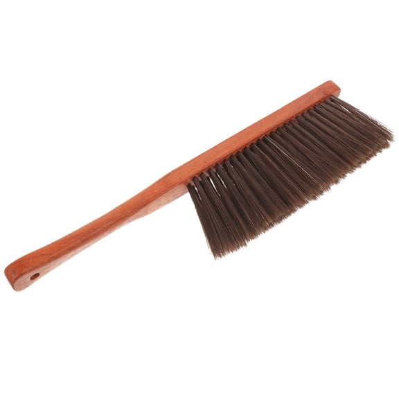 ELAYARD Soft Bristled Fireplace Cleaning Brush with Sturdy Wood Handle for Indoor Use
