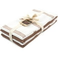 thumbnail image 5 of Sticky Toffee Kitchen Towels Dish Towels 100% Cotton, Set of 4, Brown and White Hand Towels, Tea Towels, Reusable Absorbent Cleaning Cloths, 28 in x 16 in, 5 of 7
