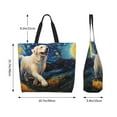 thumbnail image 5 of Cauagu Vintage Starry Sky Labrador A Print Women Large Capacity Tote Bag - Casual Shoulder Bag Fashion Handbag Shopping Bag Daily Bag Hobo Bags for Travel Work and Shopping, 5 of 8