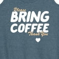 thumbnail image 3 of Instant Message - Bring Coffee - Women's Racerback Tank Top, 3 of 6
