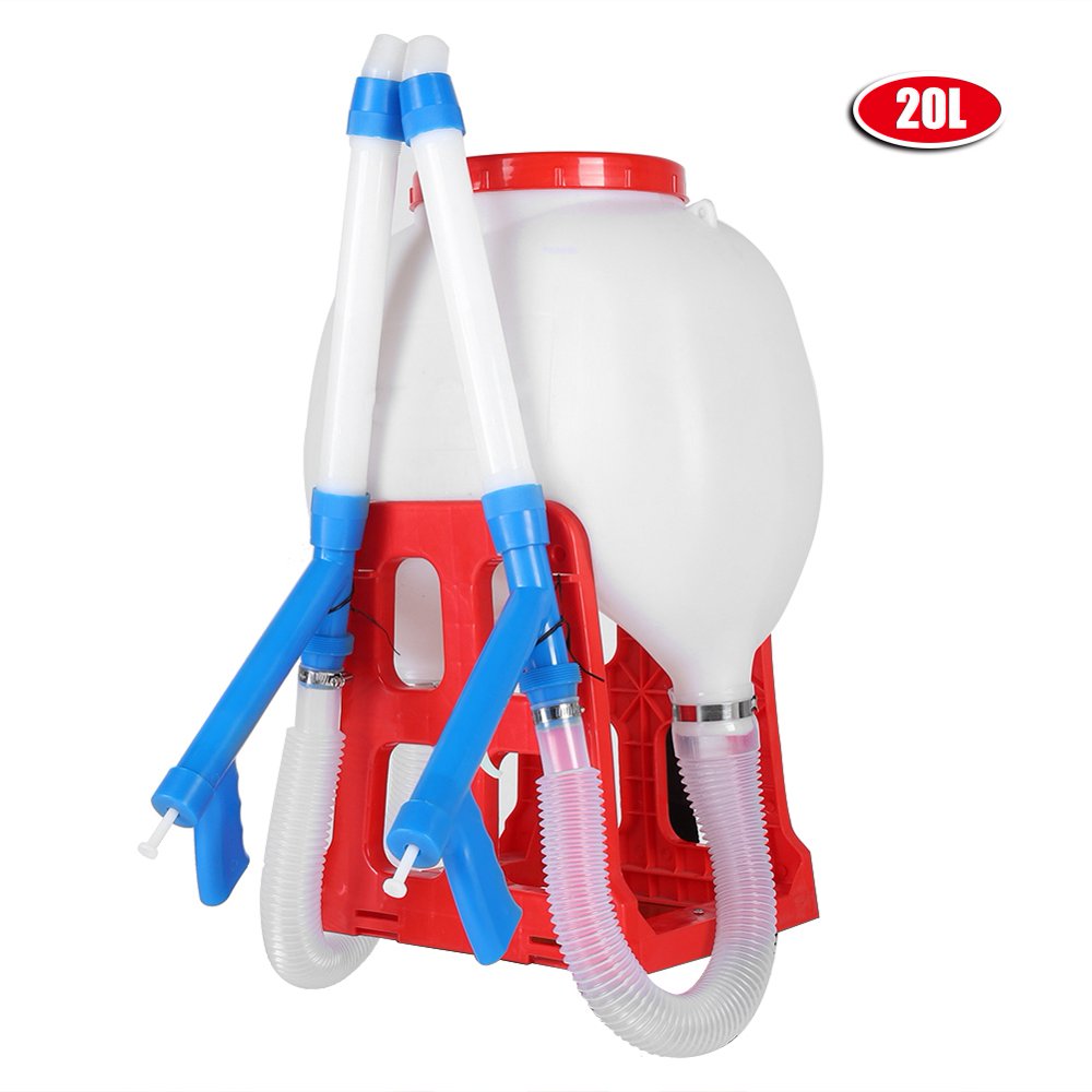 Tebru 20L Large Capacity Manual Seed Spreader Backpack Fertilizer