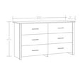 thumbnail image 4 of Mainstays Hillside 56.8" Wide 6-Drawer Dresser, Warm Walnut Finish, 4 of 12