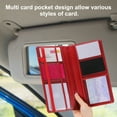 thumbnail image 4 of 24 x 12.8 cm PU Leather Car Registration and Insurance Holder, Sparkly Red, 4 of 6