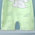 thumbnail image 3 of YEPGAR Baby Boys Girls Bodysuits Short Sleeve Summer Baby Boy Infant Clothes Baby Onsies Infant Baby Boy Clothes for 0-24 Months (A19 Light Green, 3-6 Months), 3 of 4