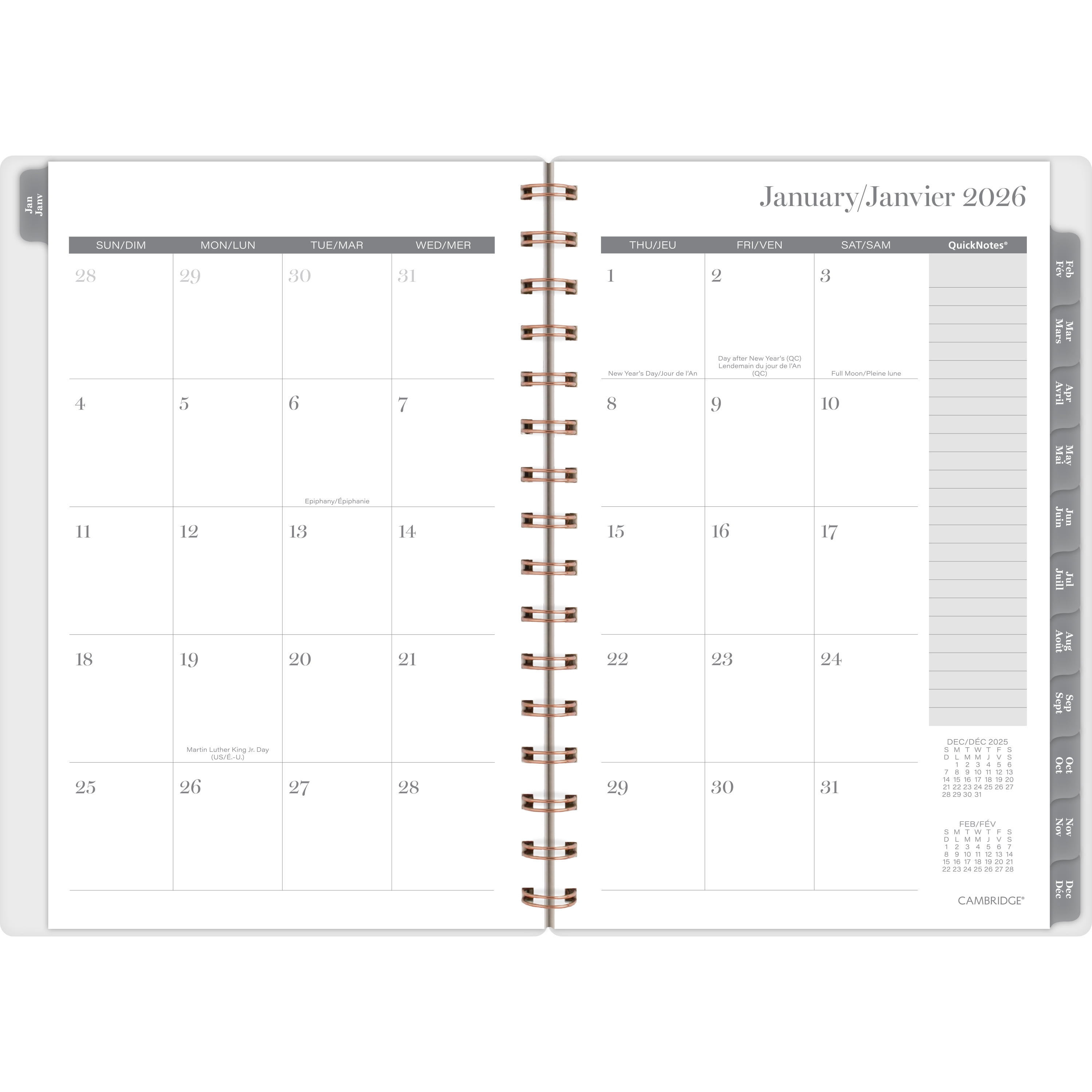 2026 Cambridge® Transcendent Pink Small Weekly Planner, Planner