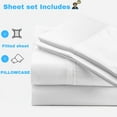 thumbnail image 2 of Universal Aft Berth 3 Piece 100% Egyptian Cotton 800TC The Best Boat V Berth Bedding Fits mattresses up to 12” Depth Durable & Easy Washable - Great Gift for Boaters ( White ), 2 of 4
