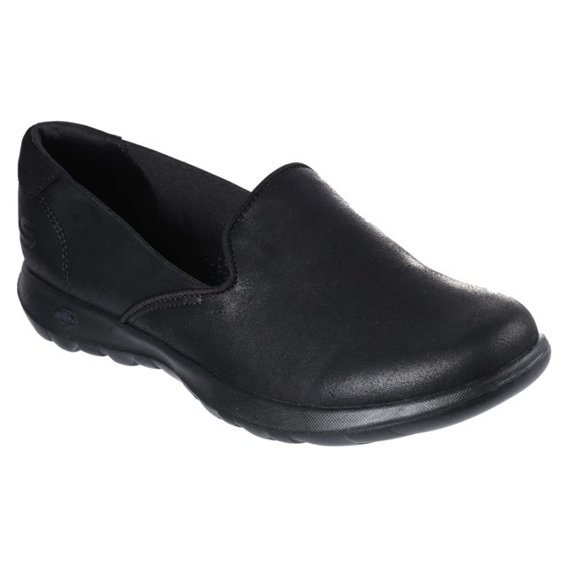 Zapatos Skechers Go Walk Lite-Queenly para mujer, color negro
