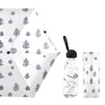 thumbnail image 2 of Modern Design Leaves Umbrellas for Sun Auto Open Close UV50+ Waterproof 5-Fold Compact Fiberglass Frame, 2 of 6