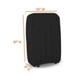 thumbnail image 2 of COVERS&ALL Outdoor Zero Gravity Chair Covers, Made of 18 Oz, 100% UV & Weather-Resistant Cover Max PVC Coated Fabric with Elastic for Snug Fit (33" W x 37" H x 9" D Inches, Black), 2 of 6