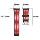thumbnail image 4 of Correa de reloj de silicona para correa de muñeca de repuesto Polar V800 (negro rojo) Likrtyny  Para estrenar, 4 of 9