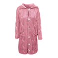 thumbnail image 4 of JUNWELL Long Sweaters Cardigan for Women Open Front Long Sleeve Plus Size Hooded Cardigans Chunky Cable Knit Duster Cardigans with Pockets Winter Coat, 4 of 4
