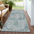 thumbnail image 6 of Addison Rugs Chantille Indoor/Outdoor Traditional Global Blue Washable Runner Rug, 2'3" x 7'6", 6 of 6