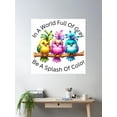thumbnail image 2 of Colorful Cartoon Birds Trio On Branch - Cute And Vibrant Art Poster Wall Art, Modern Wall Decor For Living Room Bedroom, 12x18 UNFRAMED, 2 of 3