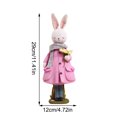 thumbnail image 3 of Cute Rabbit Resin Ornament - Creative Gift for Bedroom, Wine Cabinet, 3 of 4