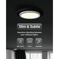 thumbnail image 5 of Sunco 48 Pack Goof Rings for 4 Inch Recessed Lights, Can Light Trim Rings Flush Mount, Black Matte Finish, Durable Plastic Design, Ultra Thin, 5 of 7