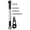 Black, variant on M Buder 1:12 RC Steering Linkage Kit, Aluminum Alloy Rod for MN86K RC Car, Silver, 1 Set