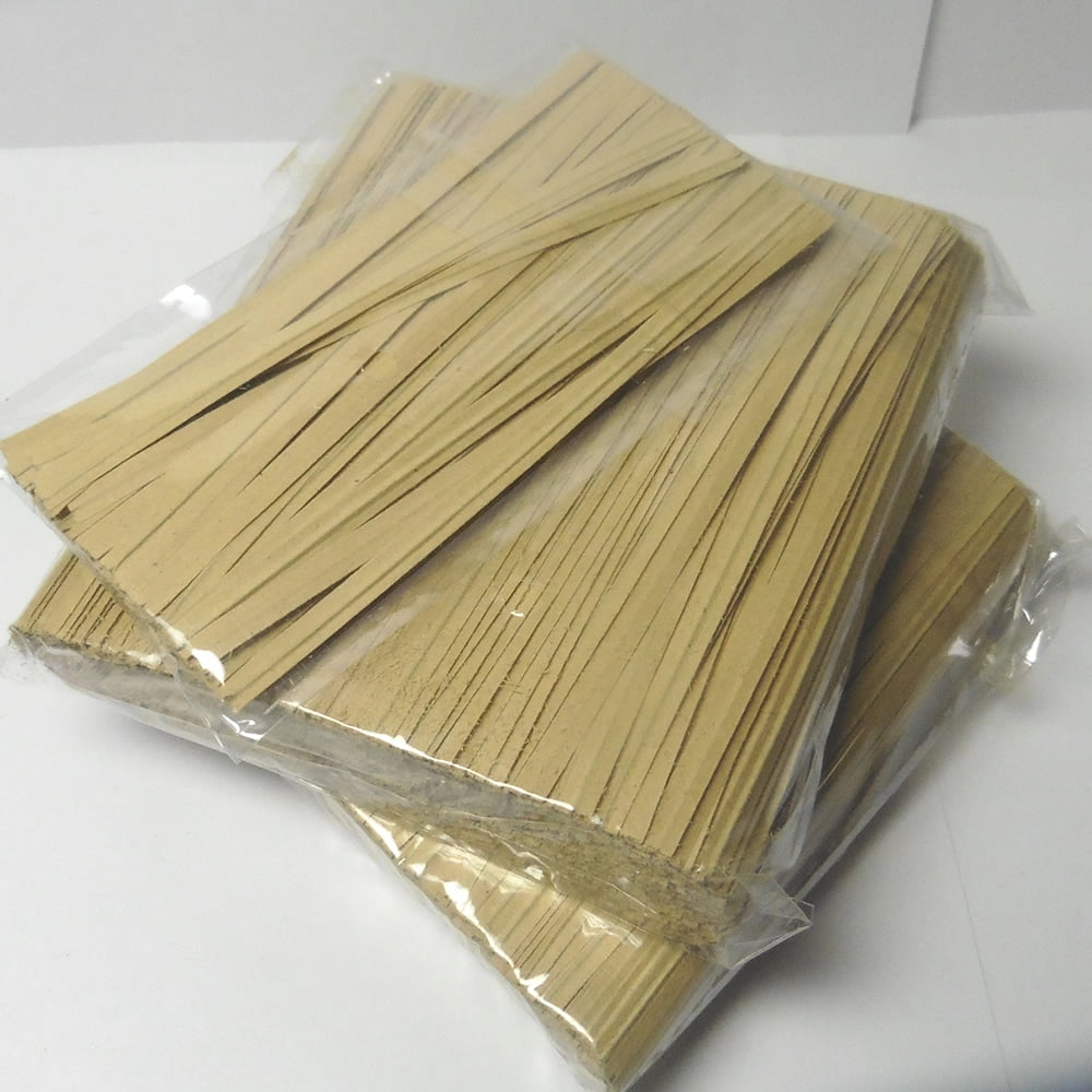 1000pcs 4" KRAFT paper twist ties wired ties