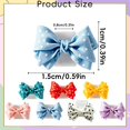 thumbnail image 2 of Bow Straw Covers Cap Toppers Compatible with Tumbler Cups,0.31 inch Silicone Straw Topper,Reusable Cute Silicone StrawTips Lids Protectors for DrinkingStraw,Straw Accessories (Blue), 2 of 8
