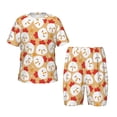 thumbnail image 1 of Fotbe Cartoon Chicken Pijama Estampada de 2 Piezas para Niños – Ropa de Dormir de Manga Corta Cómoda para Niños y Niñas, Camiseta y Shorts de Algodón-Small, 1 of 6
