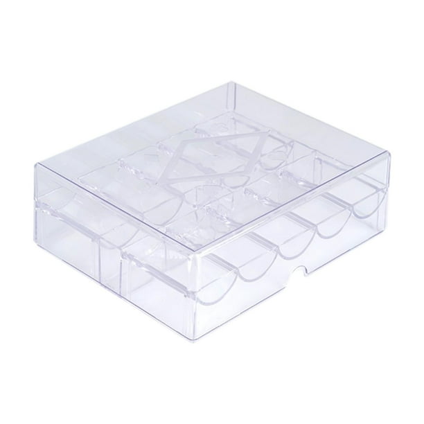 Estuche de acrílico transparente para Chip, estuche de almacenamiento transparente, soporte de Chip de exhibición ligero portátil, portador de Chip