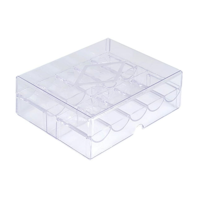 Estuche de acrílico transparente para Chip, estuche de almacenamiento transparente, soporte de Chip de exhibición ligero portátil, portador de Chip