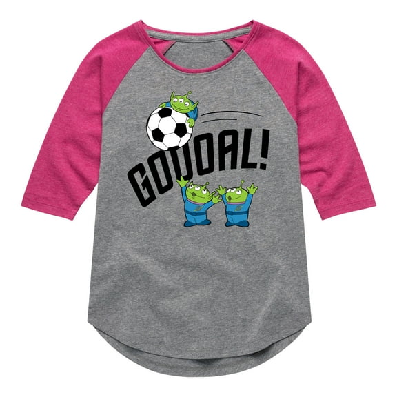 Toy Story - Gooal - Toddler And Youth Girls Raglan Graphic T-Shirt