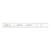 Safe-T Beveled Edge Rounded Corner Plastic Ruler, 12 Inches, Clear